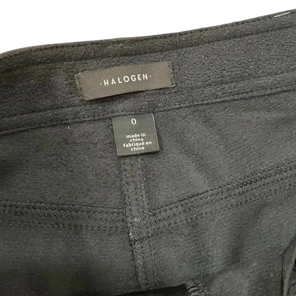Halogen Black Faux Leather Pants 0 - Picture 3 of 4